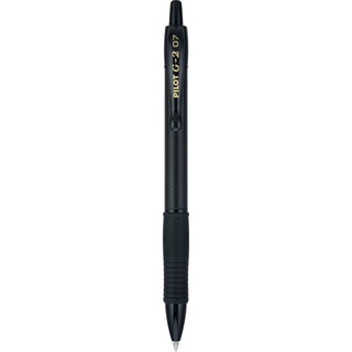 G2 Edge Premium Gel Pen, Retractable, Fine 0.7 mm, Black Ink/Barrel, Dozen