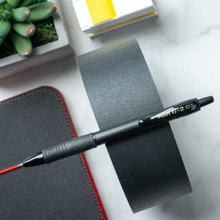 G2 Edge Premium Gel Pen, Retractable, Fine 0.7 mm, Black Ink/Barrel, Dozen