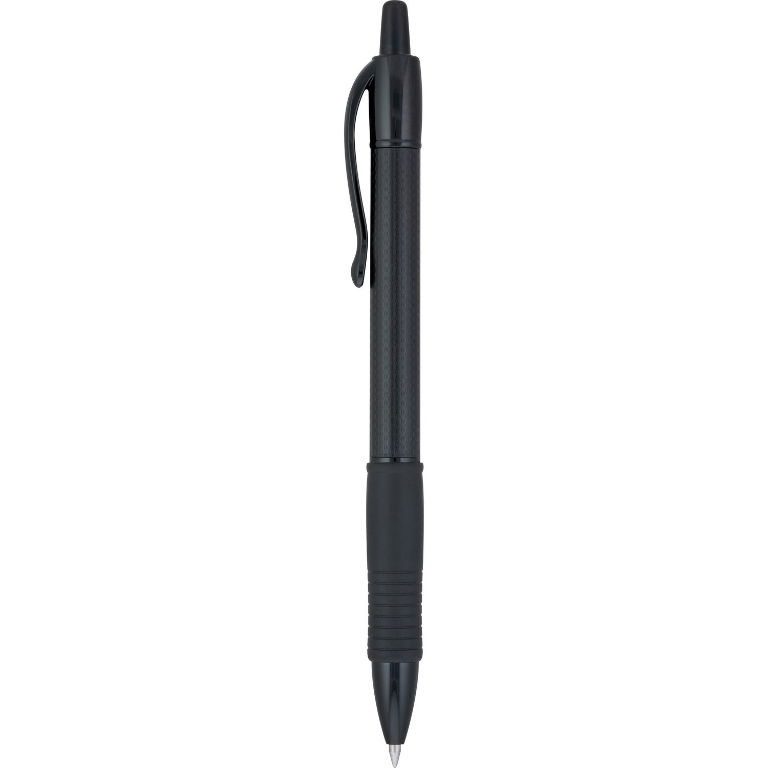 G2 Edge Premium Gel Pen, Retractable, Fine 0.7 mm, Black Ink/Barrel, Dozen