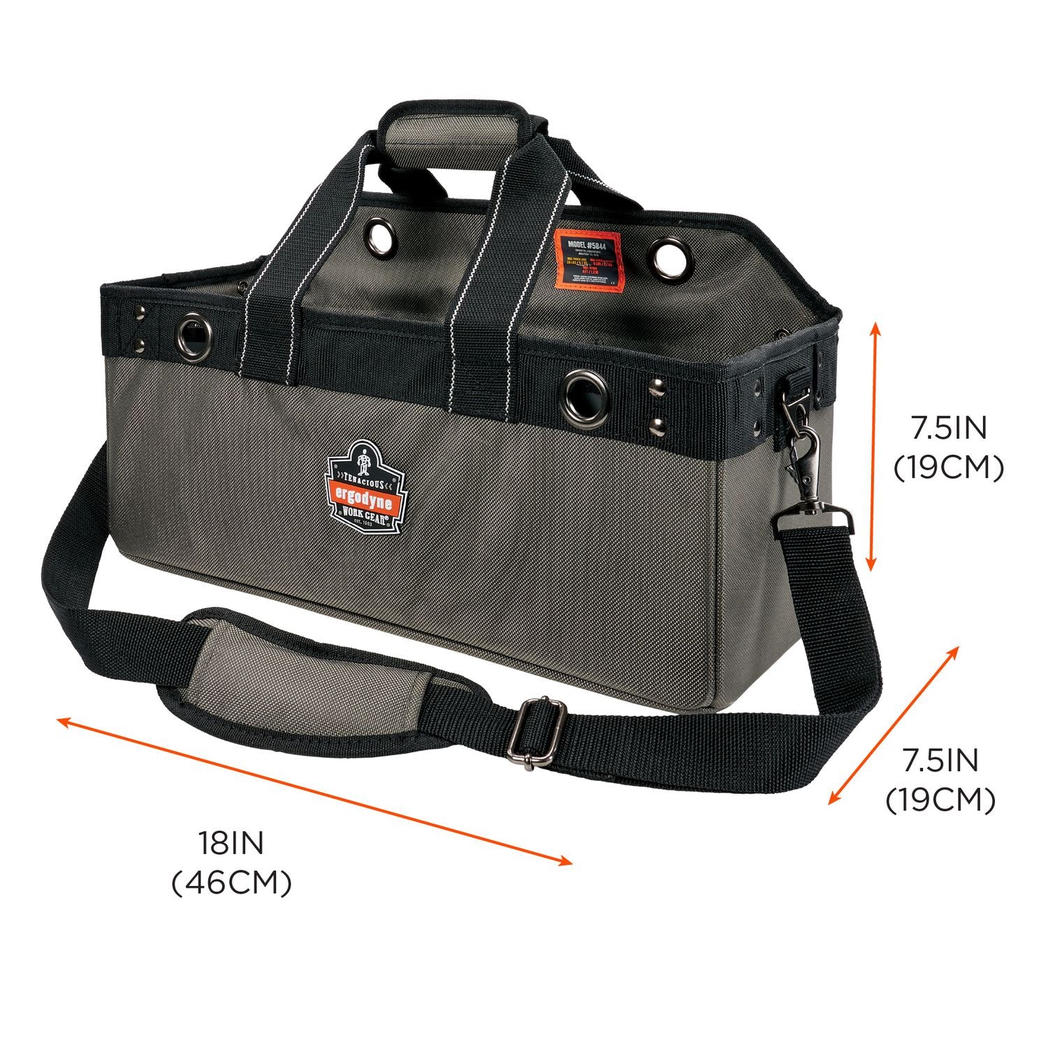 arsenal-5844-bucket-truck-tool-bag-w-tool-tethering-attachment-points-18-x-75-x-75-polyester-gray-ships-in-1-3-bus-days_ego13744 - 6