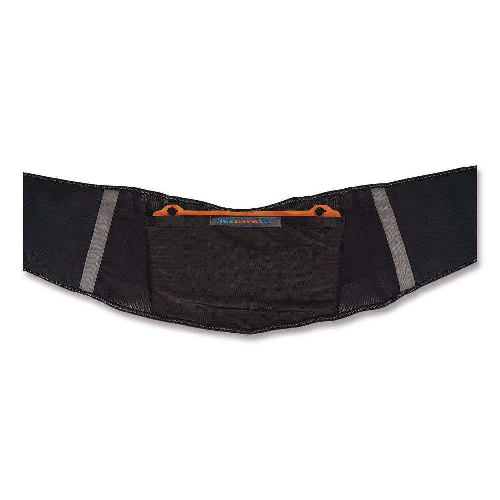 Proflex 1675 Back Support Brace with Cooling/Warming Pack, X-Small, 22" to 25" Waist, Black, Ships in 1-3 Business Days