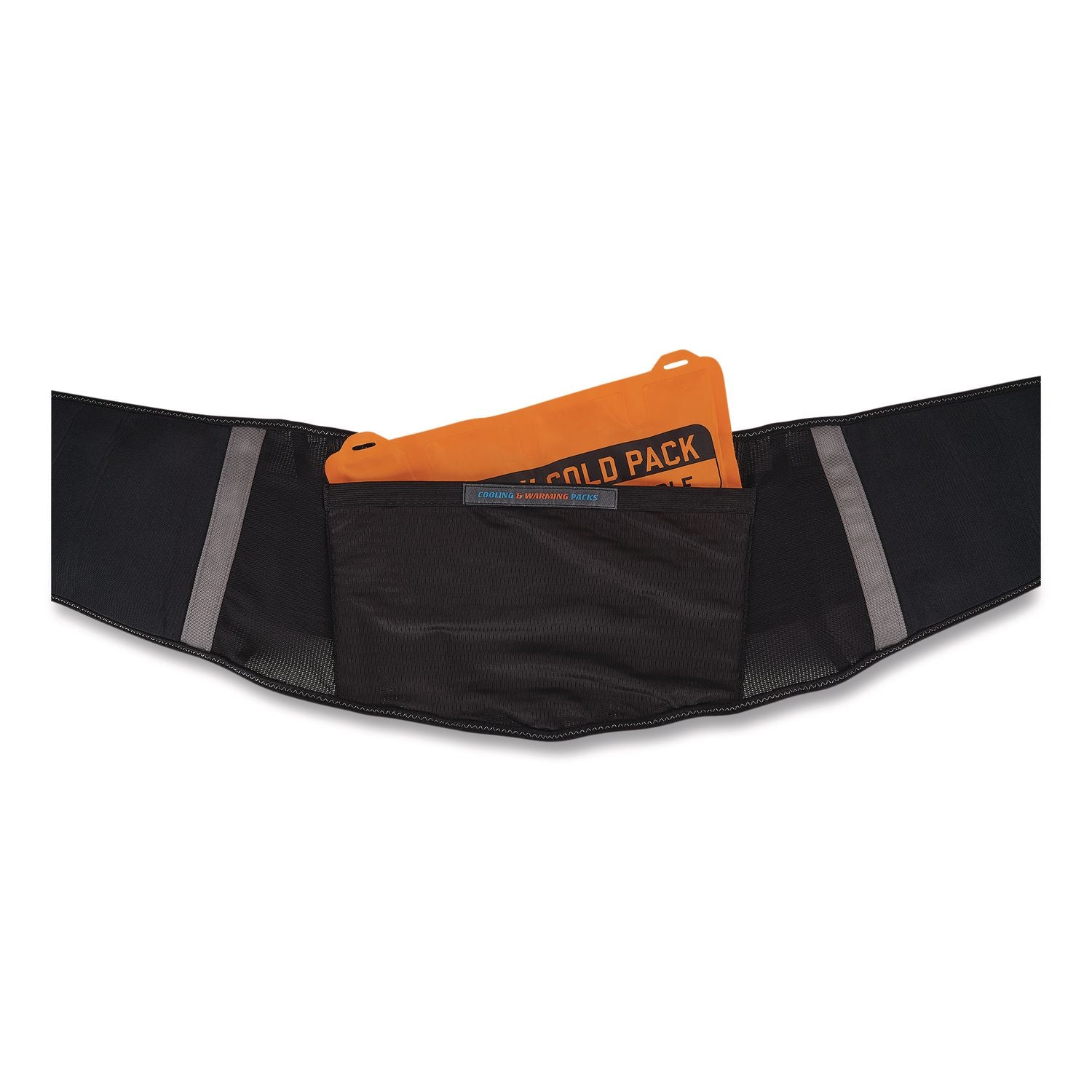 Proflex 1675 Back Support Brace with Cooling/Warming Pack, 4X-Large, 52" to 58" Waist, Black, Ships in 1-3 Business Days