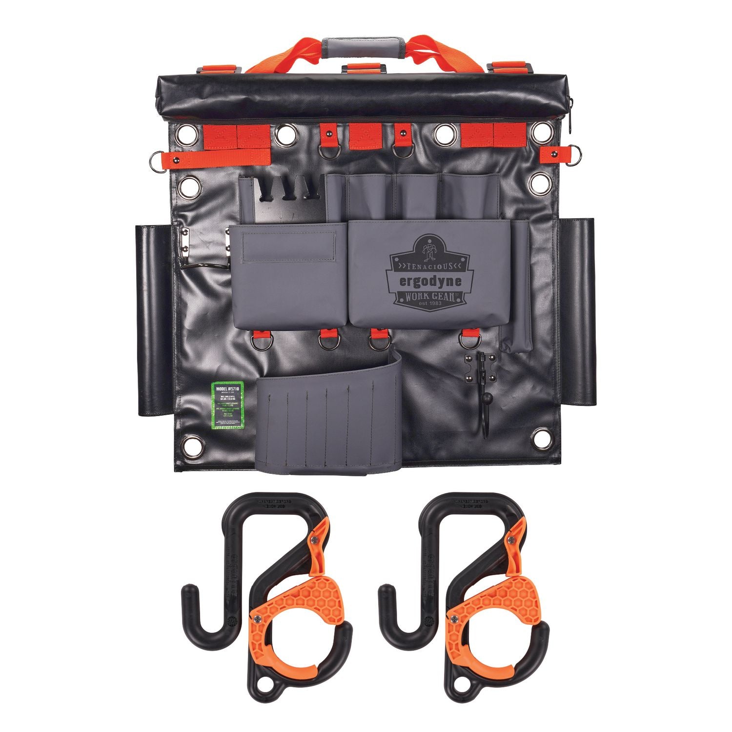 arsenal-5711-bucket-truck-tool-board-locking-aerial-bucket-hooks-kit-8-compartments-24-x-22-gray-ships-in-1-3-bus-days_ego13701 - 1
