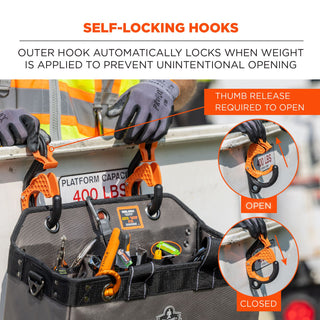 arsenal-5846-bucket-truck-tool-bag-locking-aerial-bucket-hooks-8-comp-2-grommet-13-x-75-x-75-grayships-in-1-3-bus-days_ego13746 - 3