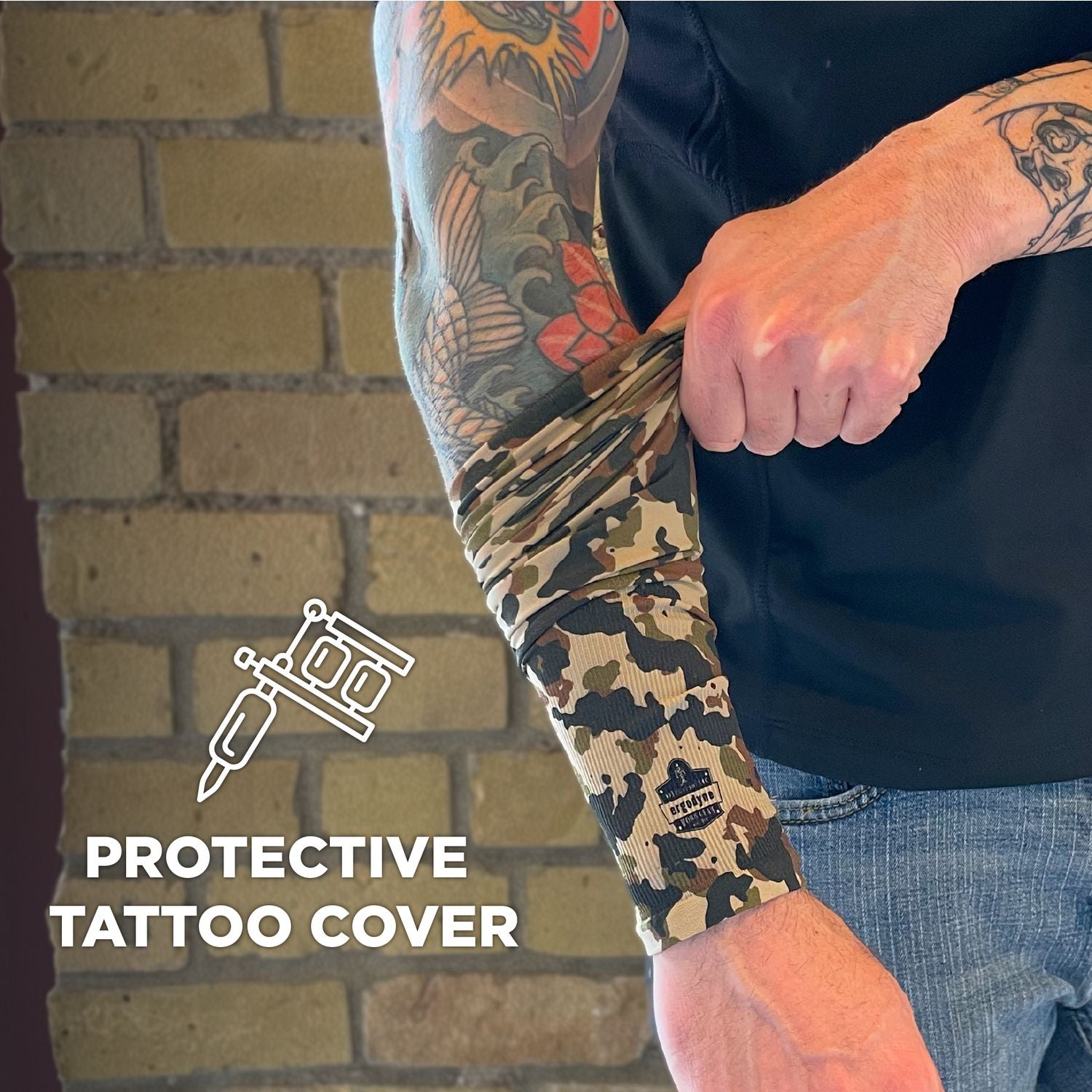 Chill-Its 6695 Sun Protection Arm Sleeves, Polyester/Spandex, Medium/Large, Camo, Ships in 1-3 Business Days