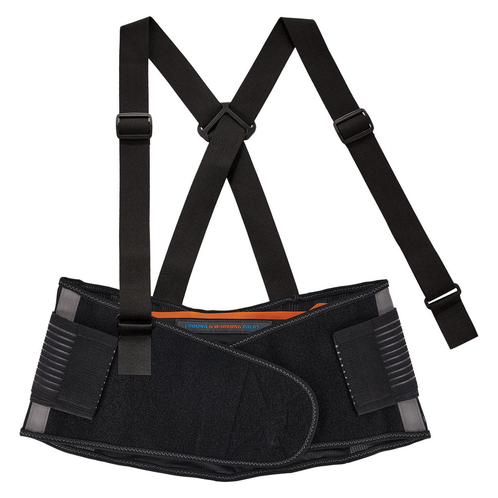 Proflex 1675 Back Support Brace with Cooling/Warming Pack, Small, 25" to 30" Waist, Black, Ships in 1-3 Business Days