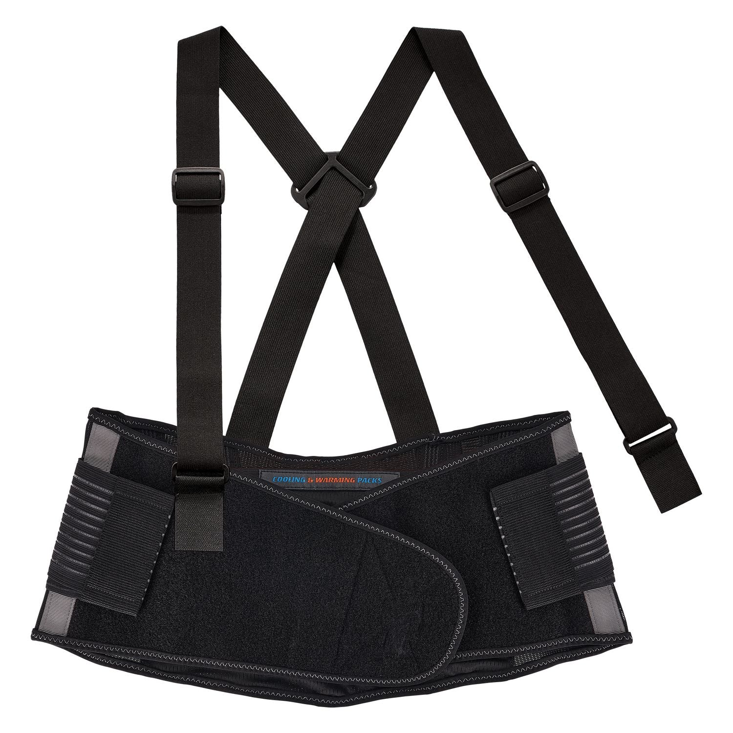 Proflex 1675 Back Support Brace with Cooling/Warming Pack, 4X-Large, 52" to 58" Waist, Black, Ships in 1-3 Business Days