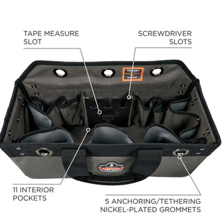 arsenal-5844-bucket-truck-tool-bag-w-tool-tethering-attachment-points-18-x-75-x-75-polyester-gray-ships-in-1-3-bus-days_ego13744 - 4
