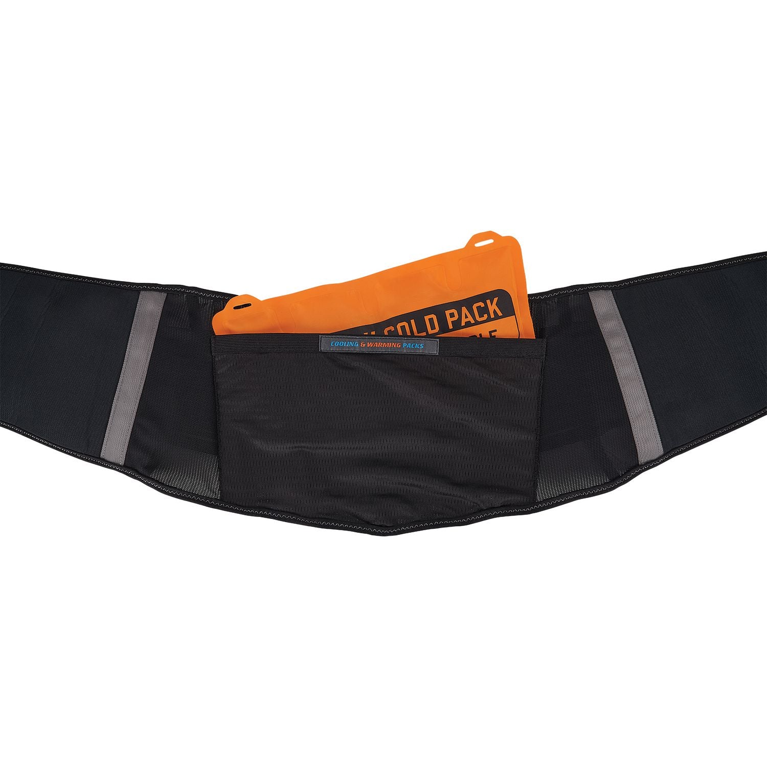 Proflex 1675 Back Support Brace with Cooling/Warming Pack, X-Large, 38" to 42" Waist, Black, Ships in 1-3 Business Days