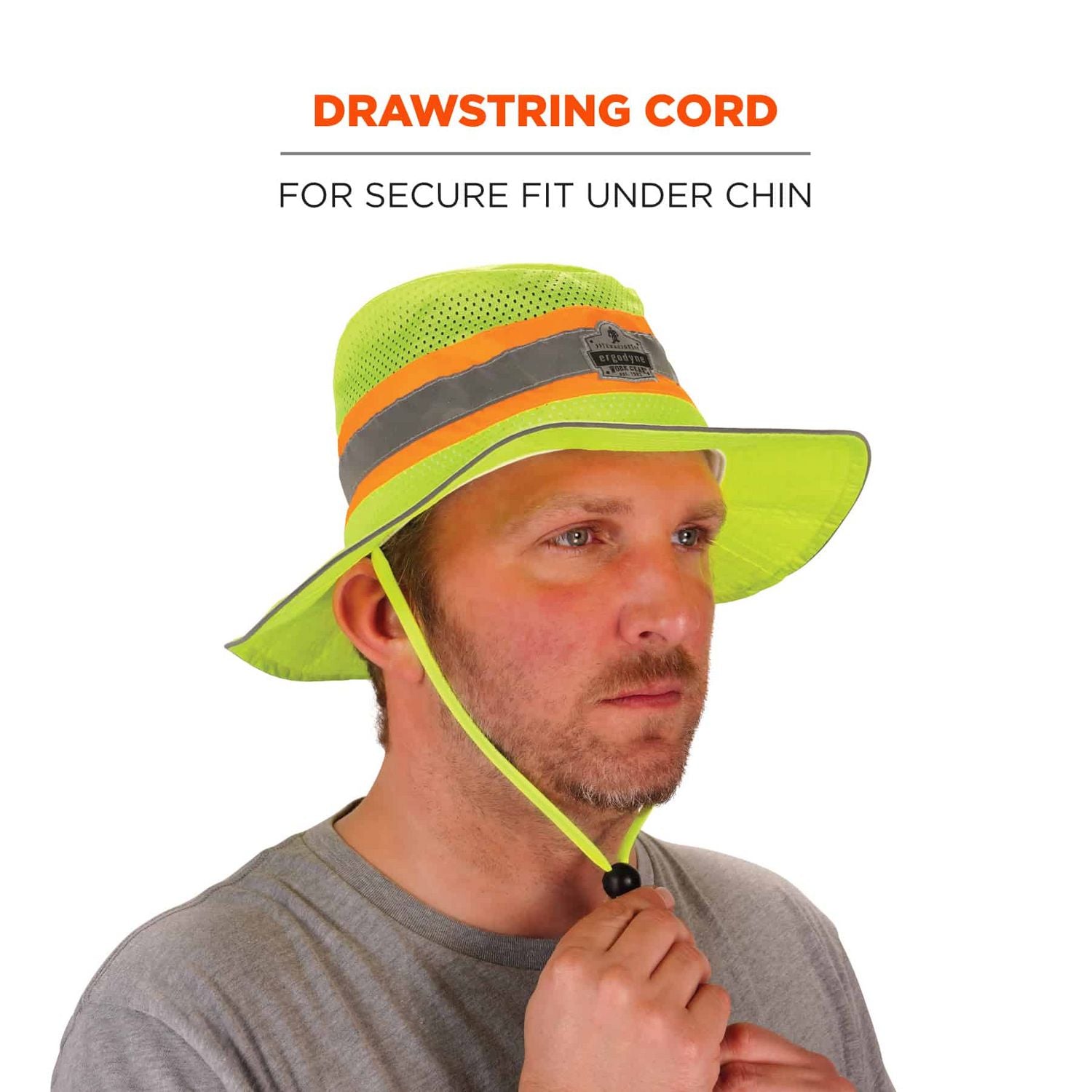 Chill-Its 8935CT Hi-Vis PVA Ranger Sun Hat, Polyester/PVA, 2X-Large/3X-Large, Lime, Ships in 1-3 Business Days