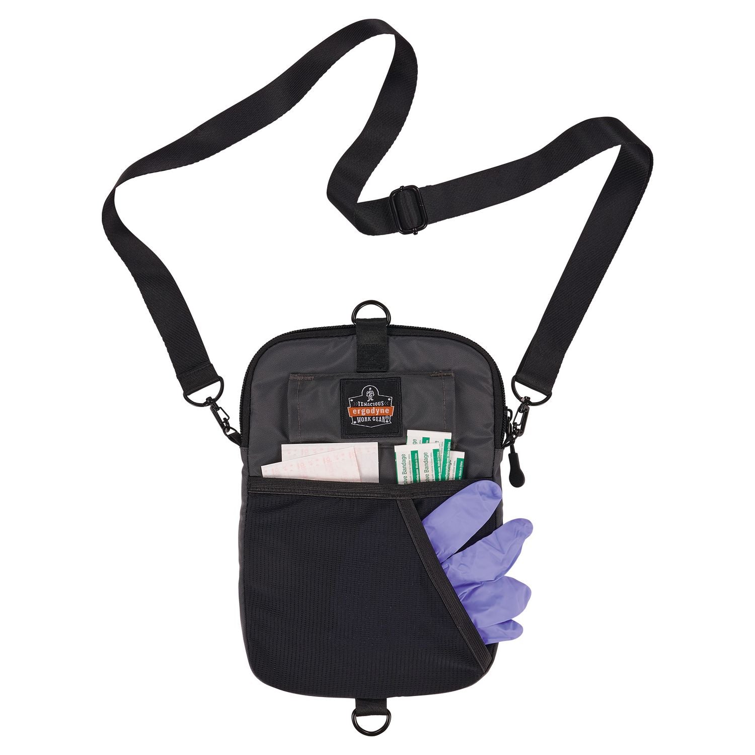 Arsenal 5717 Convertible Nurse Belt Bag, 10 Compartments, 7 x 10, Nylon, Black, Ships in 1-3 Business Days