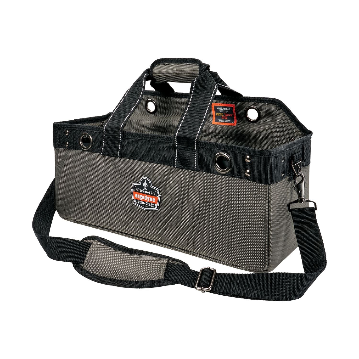 arsenal-5844-bucket-truck-tool-bag-w-tool-tethering-attachment-points-18-x-75-x-75-polyester-gray-ships-in-1-3-bus-days_ego13744 - 1