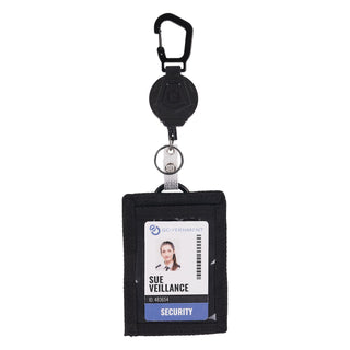 Squids 3389 Wallet ID/Badge Holder,Horizontal/Vertical, Black 3.75 x 5 for 2.75 x 3.5 Insert, 18" Cord,Ships in 1-3 Bus Days