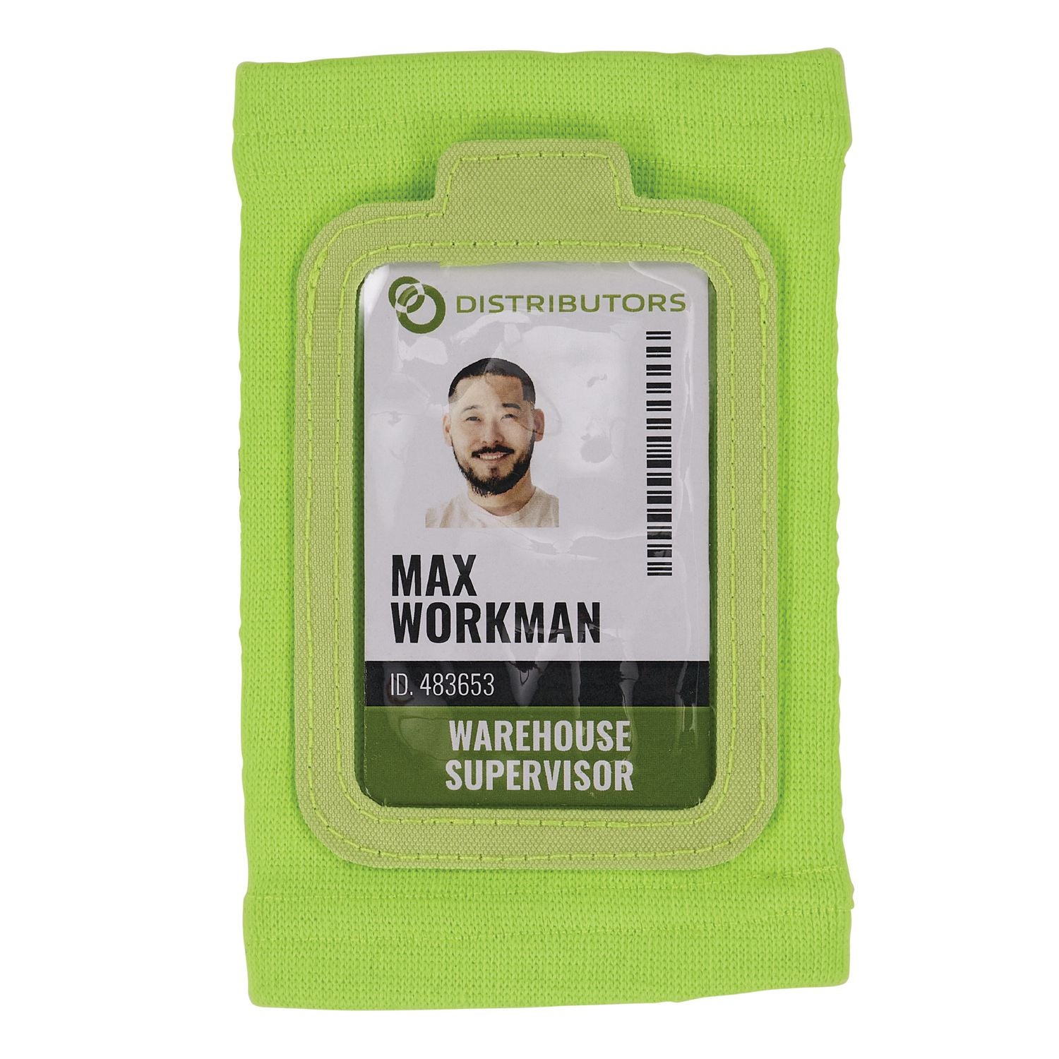 Squids 3388 Wrist ID/Badge Holder, Vertical, Lime 3.5 x 5.5 Holder, 2.75 x 3.75 Insert, Ships in 1-3 Business Days
