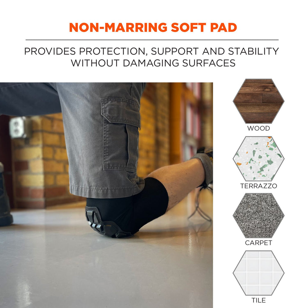 ProFlex 550 Padded Knee Sleeves with 3-Layer Foam Cap, Slip-On, Large/X-Large, Black, Pair, Ships in 1-3 Business Days
