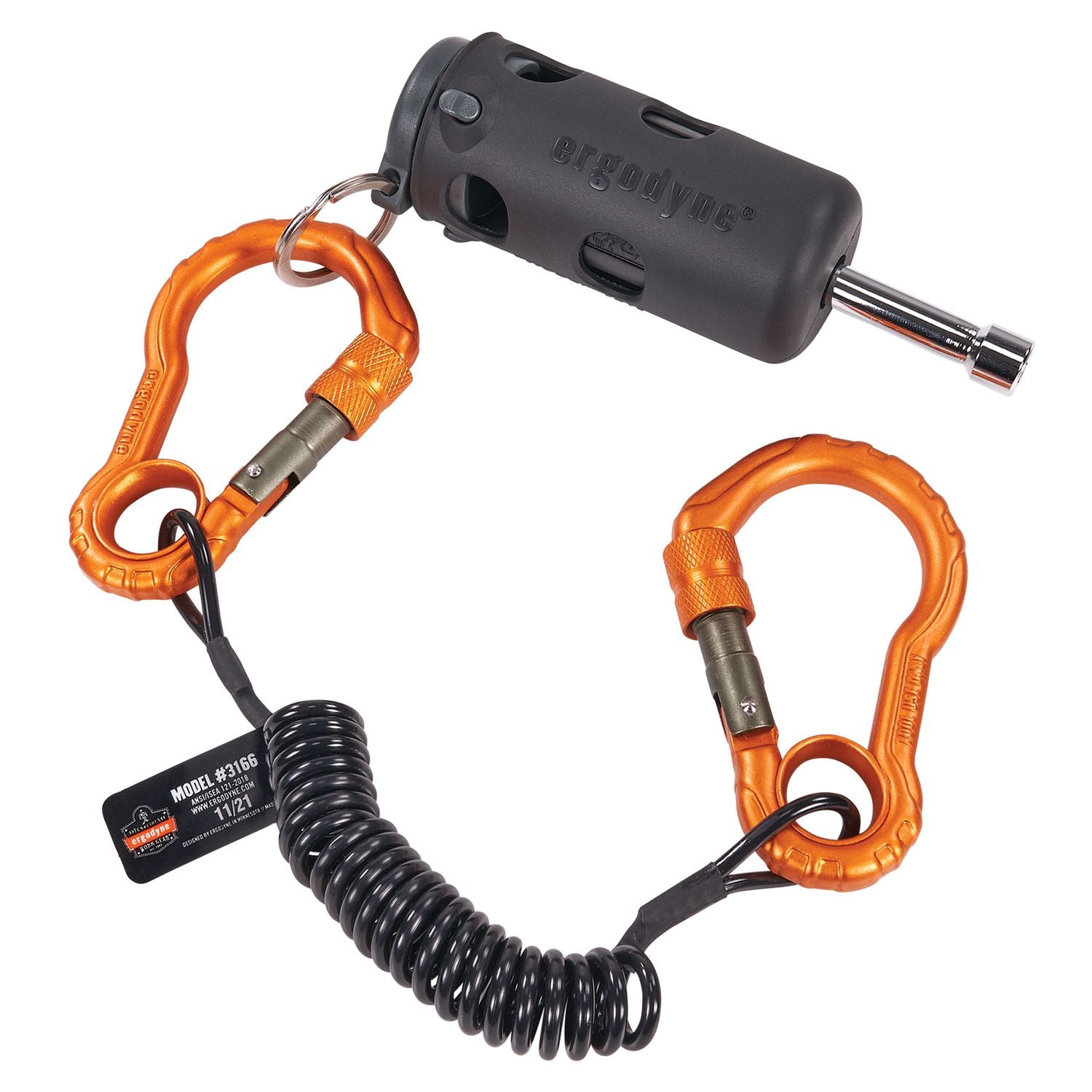 Squids 3745 Tool Grip and Tether Attachment Point, 1 lb Max Working Capacity, 5.5" Long, Black, 2/Pack, Ships in 1-3 Bus Days