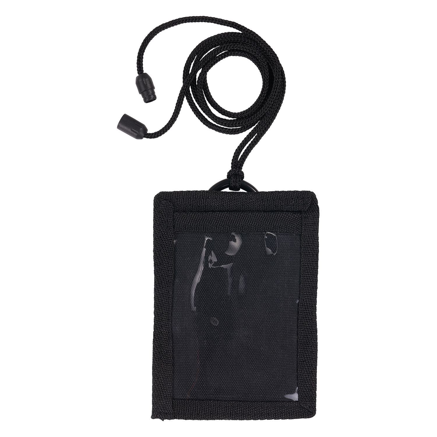 Squids 3389 Wallet ID/Badge Holder,Horizontal/Vertical, Black 3.75 x 5 for 2.75 x 3.5 Insert, 18" Cord,Ships in 1-3 Bus Days