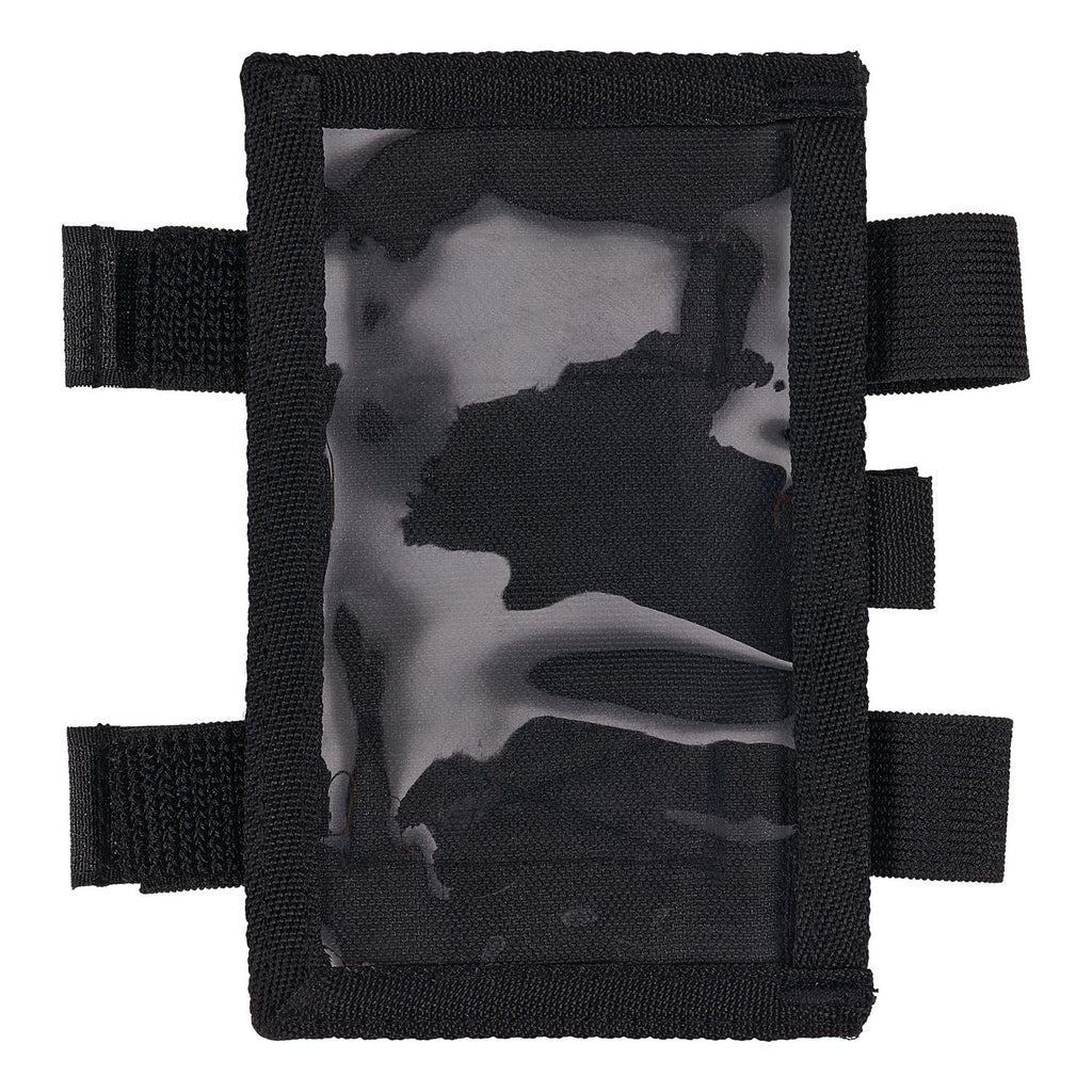 Squids 3390 Dual Band Arm ID/Badge Holder w/Hook/Loop, Vertical, Black 3.75 x 5.75, 2.75 x 4.75 Insert, Ships in 1-3 Bus Days