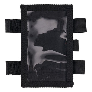 Squids 3390 Dual Band Arm ID/Badge Holder w/Hook/Loop, Vertical, Black 3.75 x 5.75, 2.75 x 4.75 Insert, Ships in 1-3 Bus Days