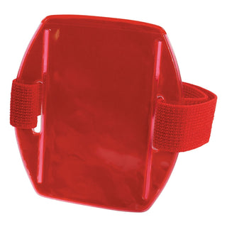 Squids 3386 Arm Band ID/Badge Holder, Vertical, Black/Clear 3.75 x 4.25 for 2.5 x 4 Insert, 10/Pack, Ships in 1-3 Bus Days
