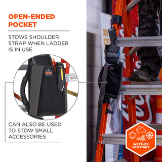 Arsenal 5300 Ladder Shoulder Lifting Strap/Carrying Handle, Supports 100 lb, 2 x 9 x 11, Black/Silver, Ships in 1-3 Bus Days