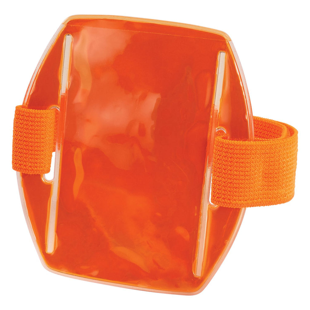 Squids 3386 Arm Band ID/Badge Holder, Vertical, Orange 3.75 x 4.25 Holder, 2.5 x 4 Insert, 10/PK, Ships in 1-3 Business Days
