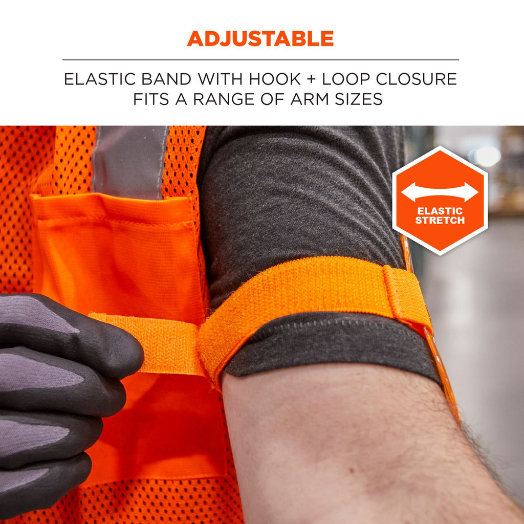 Squids 3386 Arm Band ID/Badge Holder, Vertical, Orange 3.75 x 4.25 Holder, 2.5 x 4 Insert, 10/PK, Ships in 1-3 Business Days
