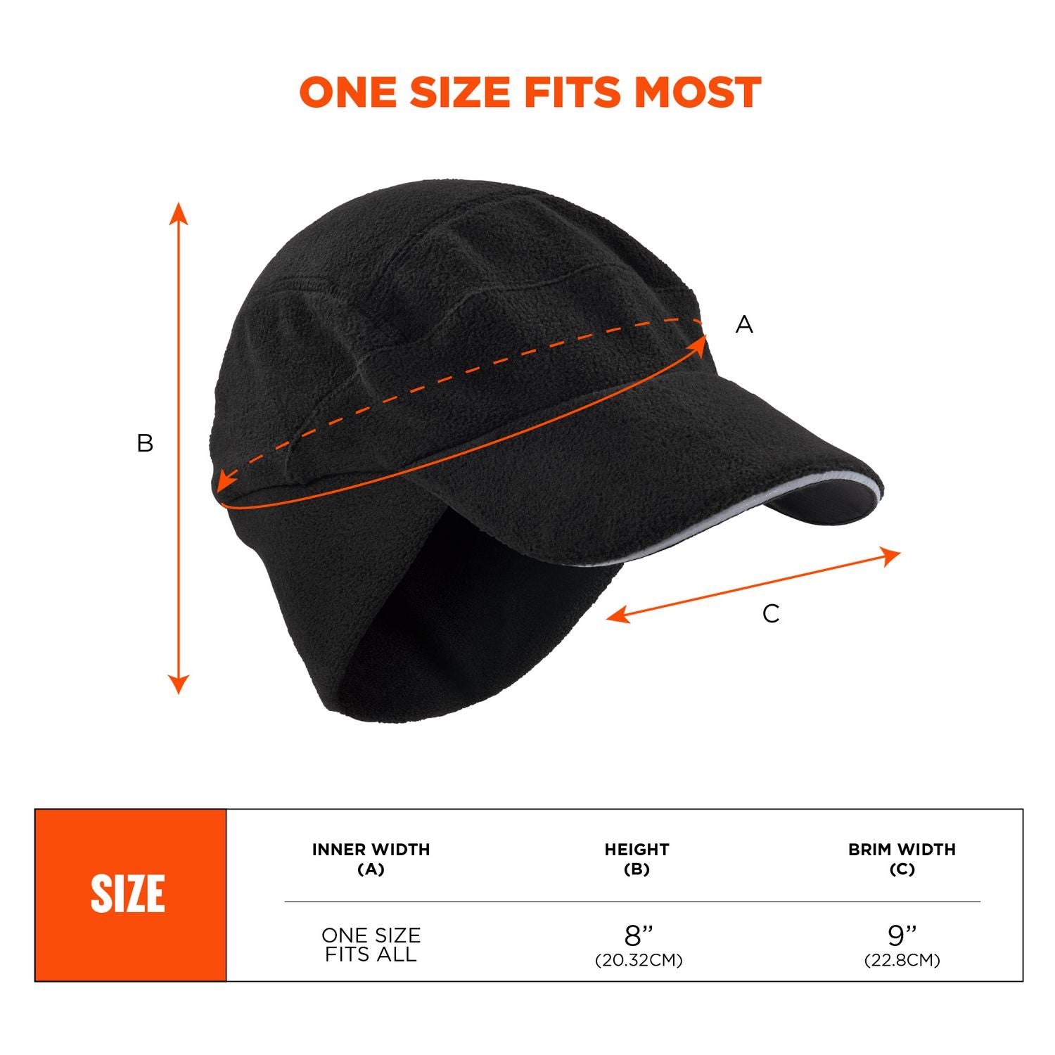 n-ferno-6807-winter-baseball-cap-with-ear-flaps-one-size-fits-most-black-ships-in-1-3-business-days_ego16965 - 6