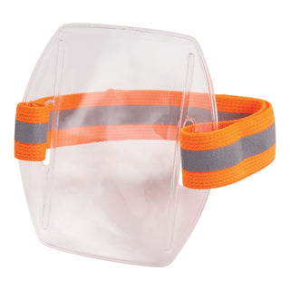 Squids 3386 Arm Band ID/Badge Holder, Vertical, Hi-Vis Orange 3.75 x 4.25 for 2.5 x 4 Insert, 10/Pack, Ships in 1-3 Bus Days