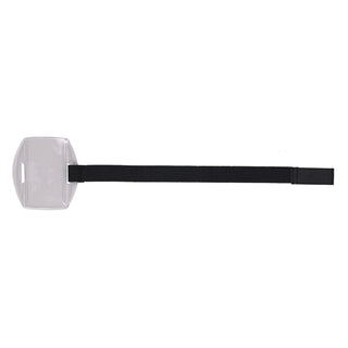 Squids 3386 Arm Band ID/Badge Holder, Vertical, Black/Clear 3.75 x 4.25 for 2.5 x 4 Insert, 10/Pack, Ships in 1-3 Bus Days