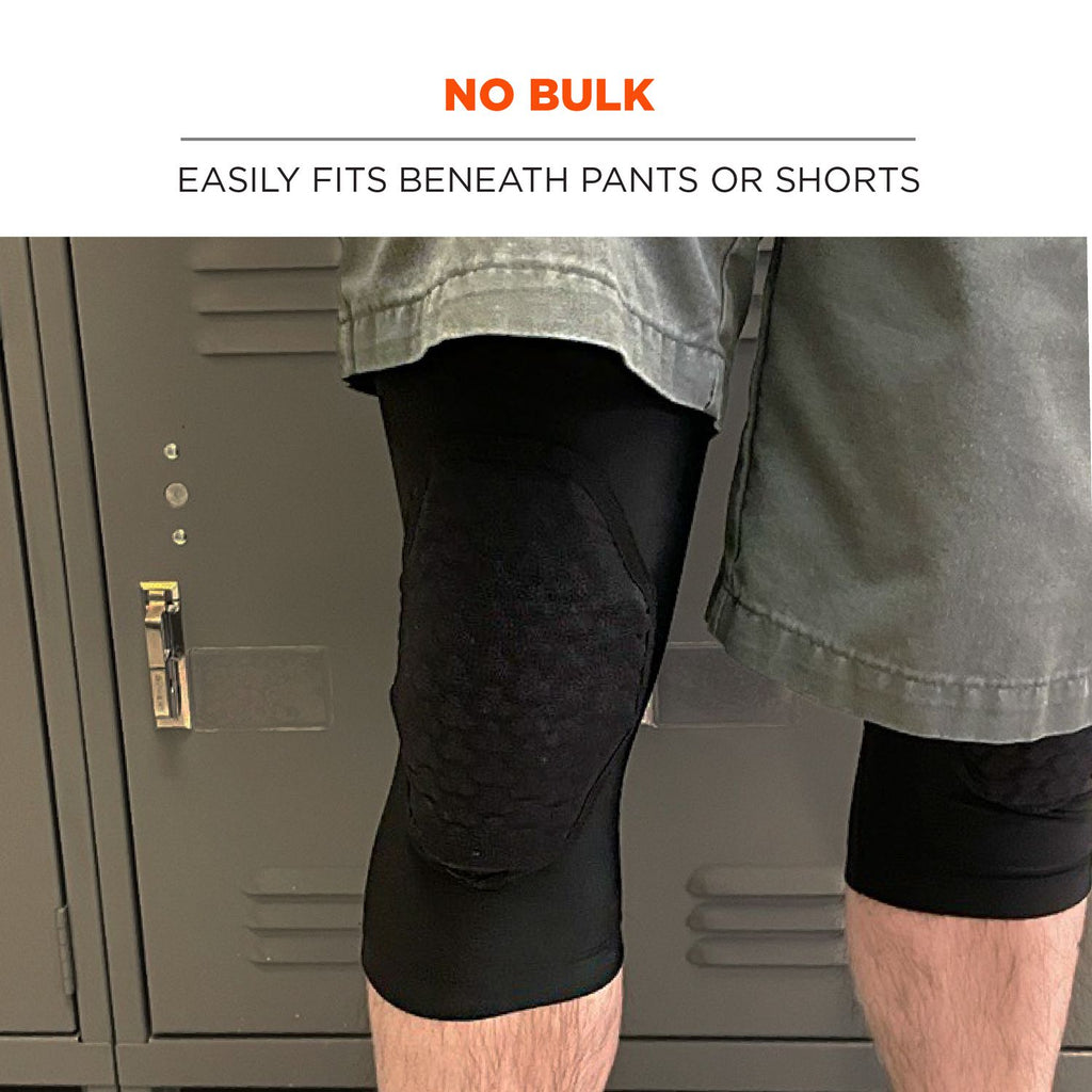 Proflex 525 Lightweight Padded Knee Sleeves, Slip-On, Small/Medium, Black, Pair, Ships in 1-3 Business Days