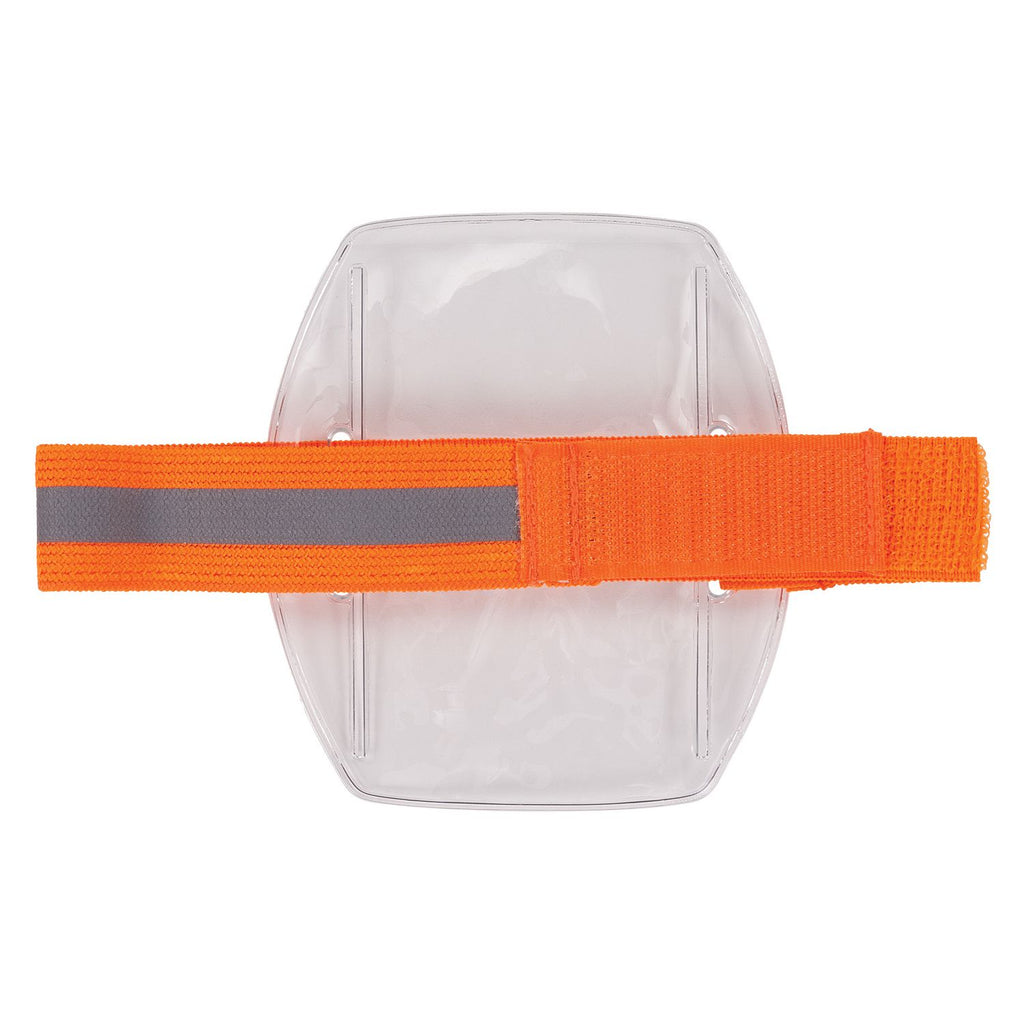 Squids 3386 Arm Band ID/Badge Holder, Vertical, Hi-Vis Orange 3.75 x 4.25 for 2.5 x 4 Insert, 10/Pack, Ships in 1-3 Bus Days