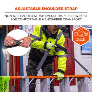 Arsenal 5302 Ladder Shoulder Lifting Strap, Supports Up to 100 lb, 2 x 4 x 10.5, Black, Ships in 1-3 Business Days