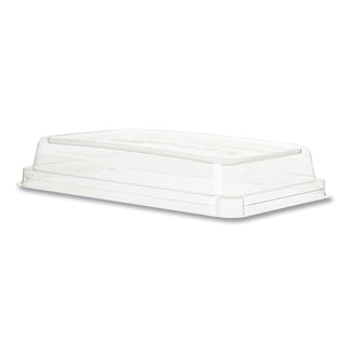 WorldView 100% Recycled Content Lid, 7 x 1.75, Clear, Plastic, 200/Carton - 1