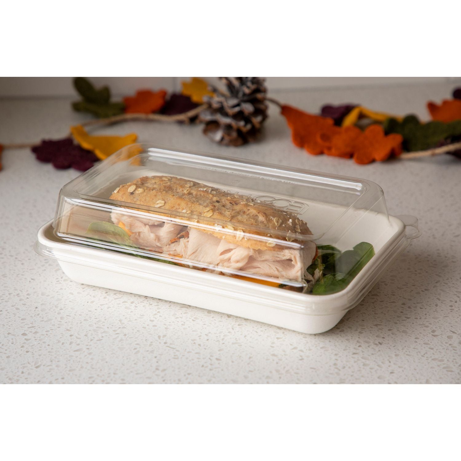 WorldView 100% Recycled Content Lid, 7 x 1.75, Clear, Plastic, 200/Carton