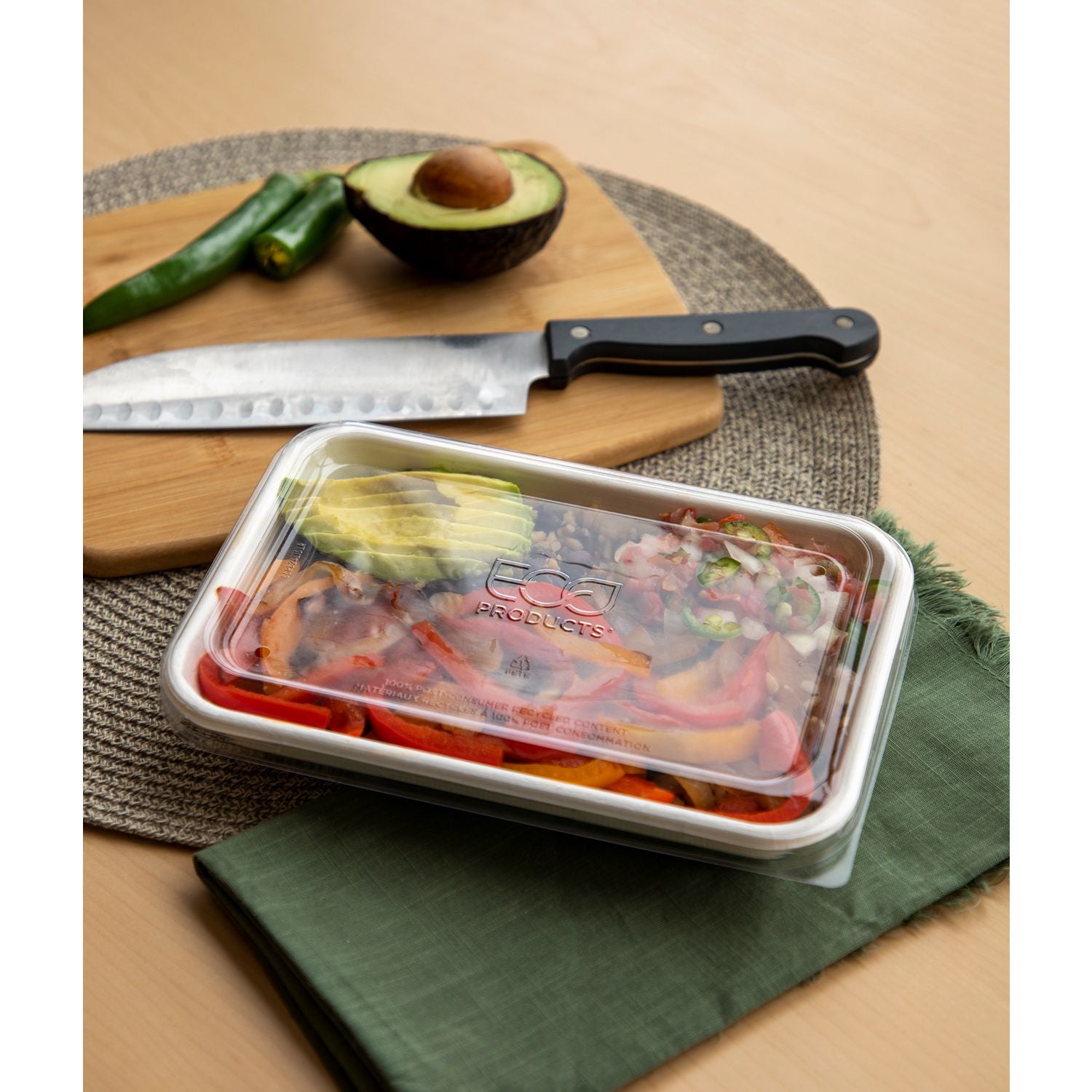 WorldView 100% Recycled Content Lid, 7 x 1.75, Clear, Plastic, 200/Carton