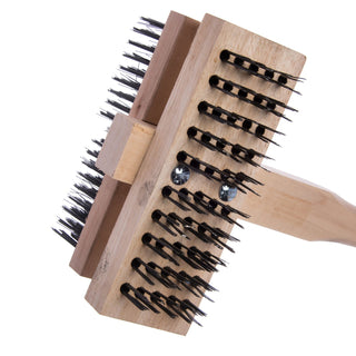sparta-broiler-master-grill-brush-and-scraper-with-handle-metal-bristles-48-natural-wood-handle_cfs4029400 - 4