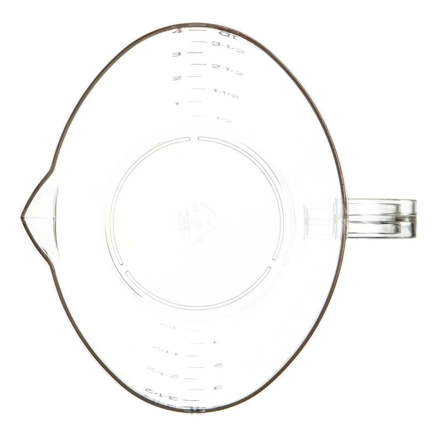Commercial Measuring Cup, 1 gal, Clear