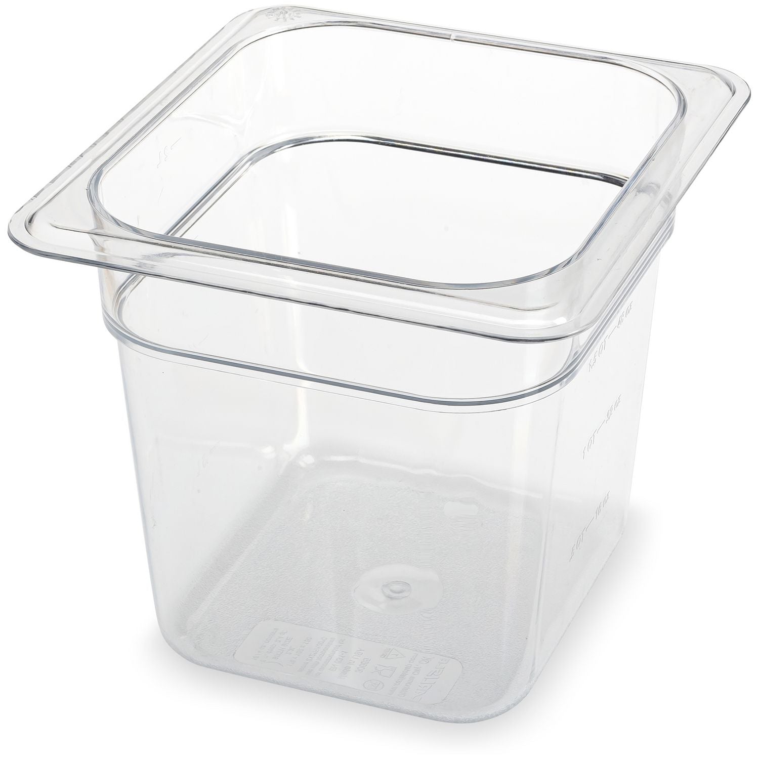 storplus-polycarbonate-food-pan-25-qt-638-x-675-x-6-clear-plastic_cfs3068507 - 1