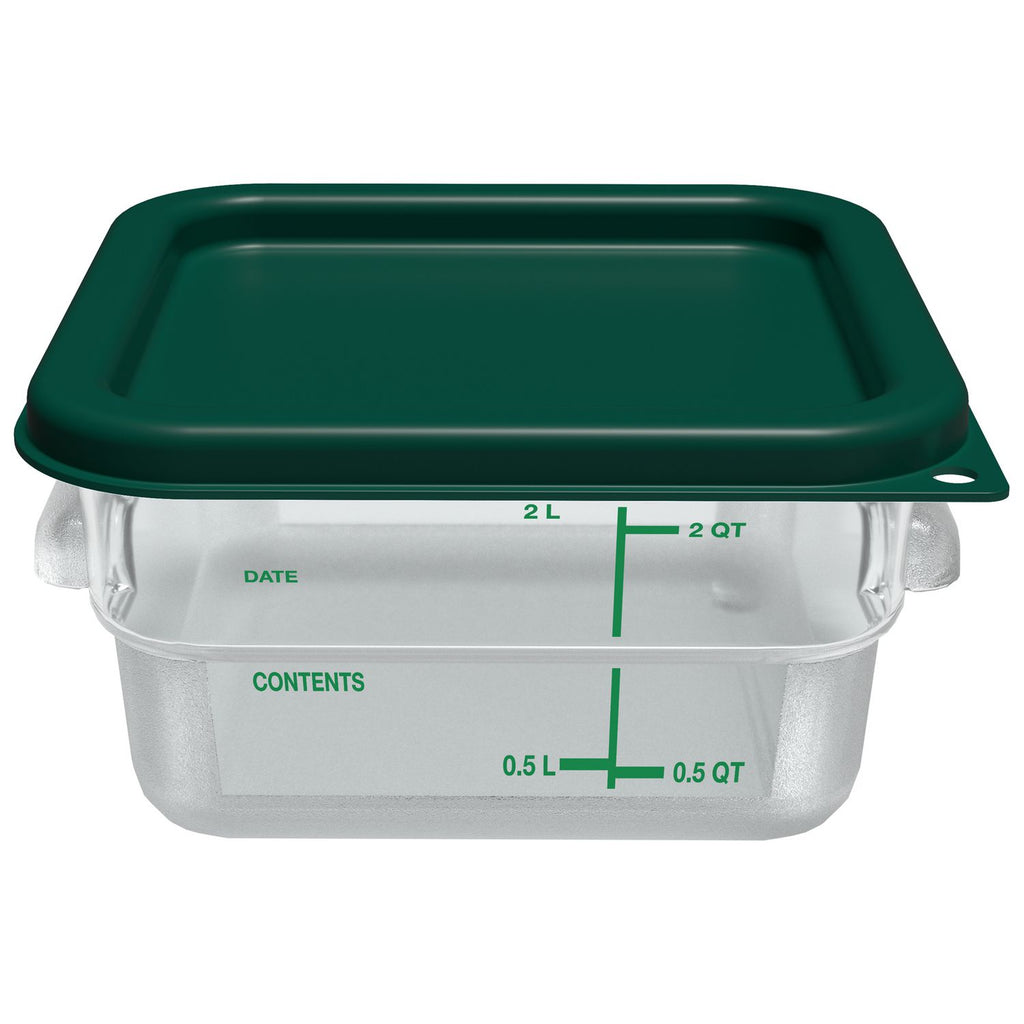 squares-polycarbonate-food-storage-container-2-qt-713-x-713-x-38-clear-plastic_cfs1195007 - 4