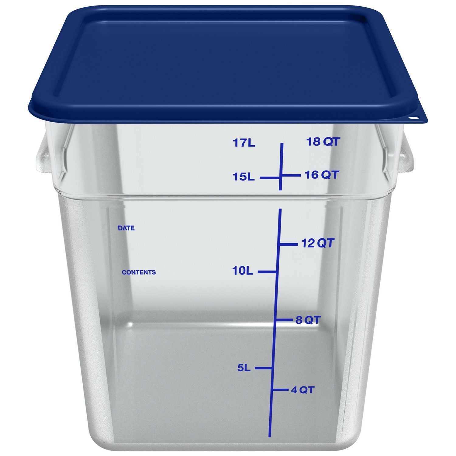 squares-polycarbonate-food-storage-container-18-qt-11-13-x-1113-x-1258-clear-plastic_cfs1195507 - 4