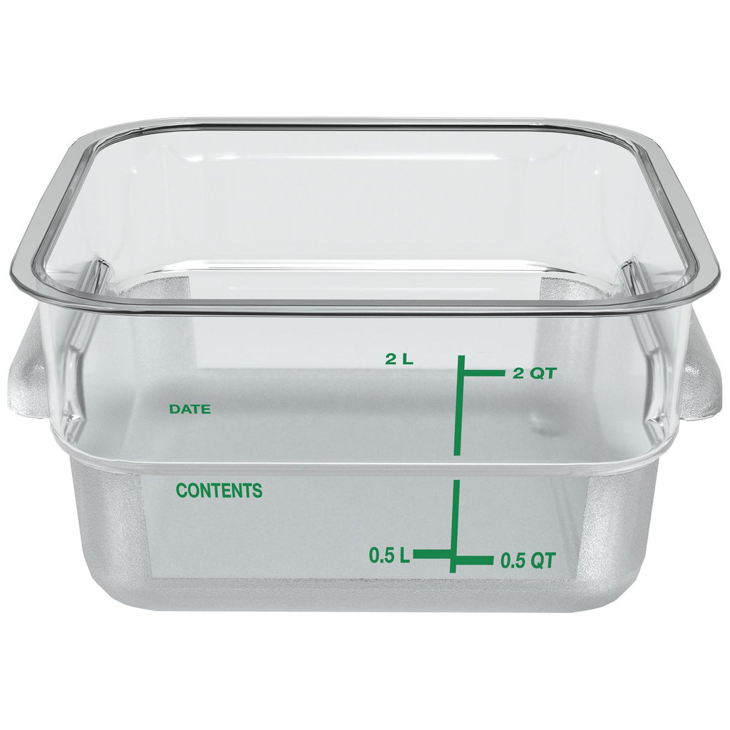 squares-polycarbonate-food-storage-container-2-qt-713-x-713-x-38-clear-plastic_cfs1195007 - 2