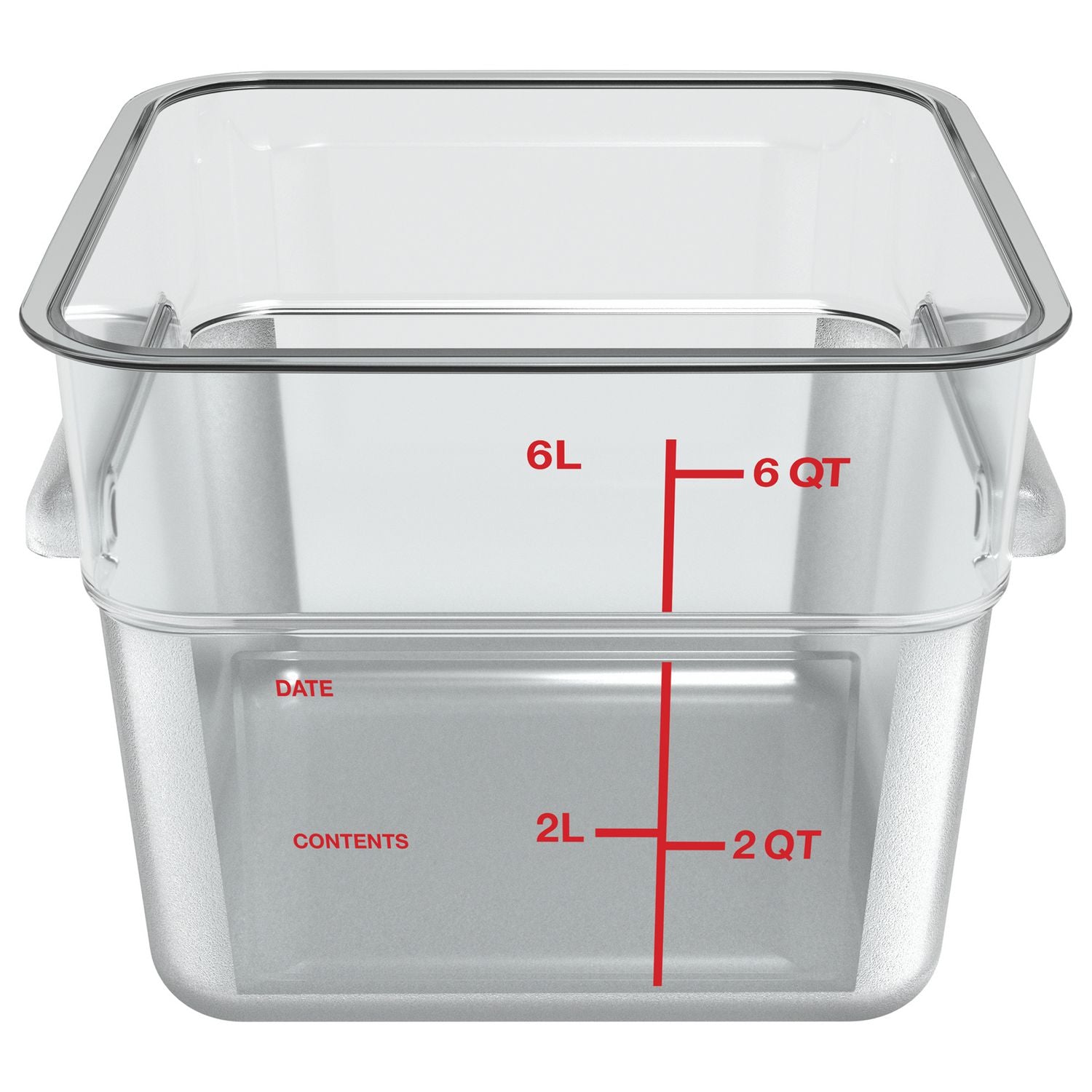 squares-polycarbonate-food-storage-container-6-qt-875-x-875-x-731-clear-plastic_cfs1195207 - 2