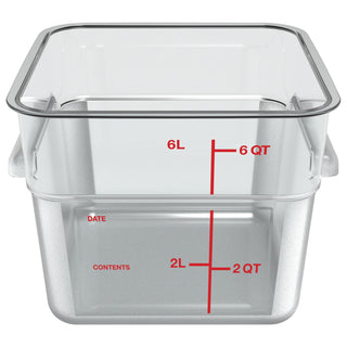 squares-polycarbonate-food-storage-container-6-qt-875-x-875-x-731-clear-plastic_cfs1195207 - 2