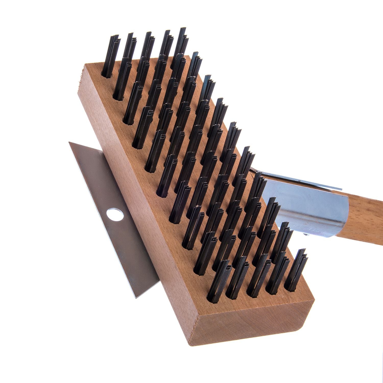 sparta-broiler-master-grill-brush-and-scraper-with-handle-metal-bristles-30-natural-wood-handle_cfs36372500 - 4
