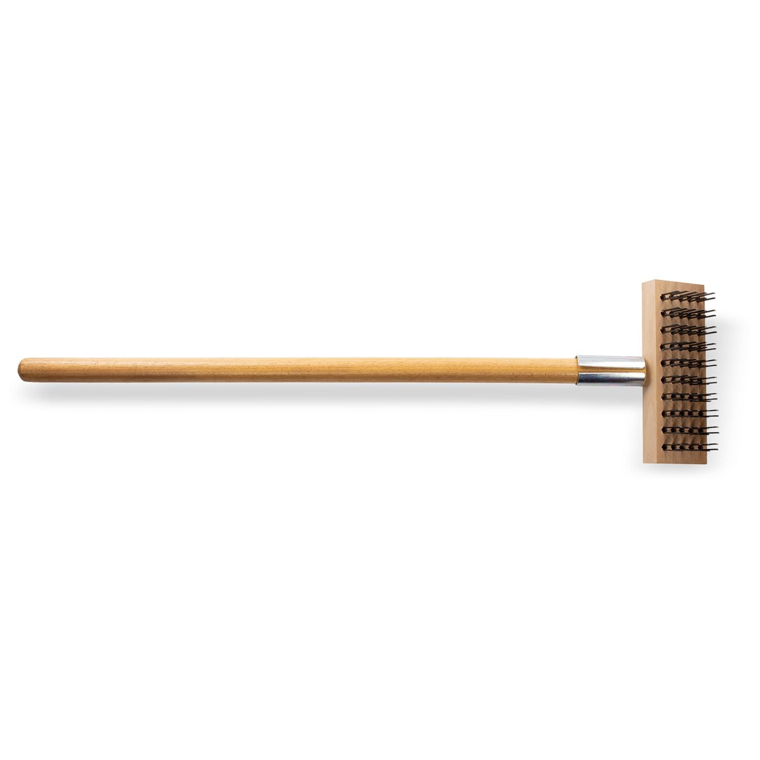 sparta-broiler-master-grill-brush-and-scraper-with-handle-metal-bristles-30-natural-wood-handle_cfs36372500 - 5