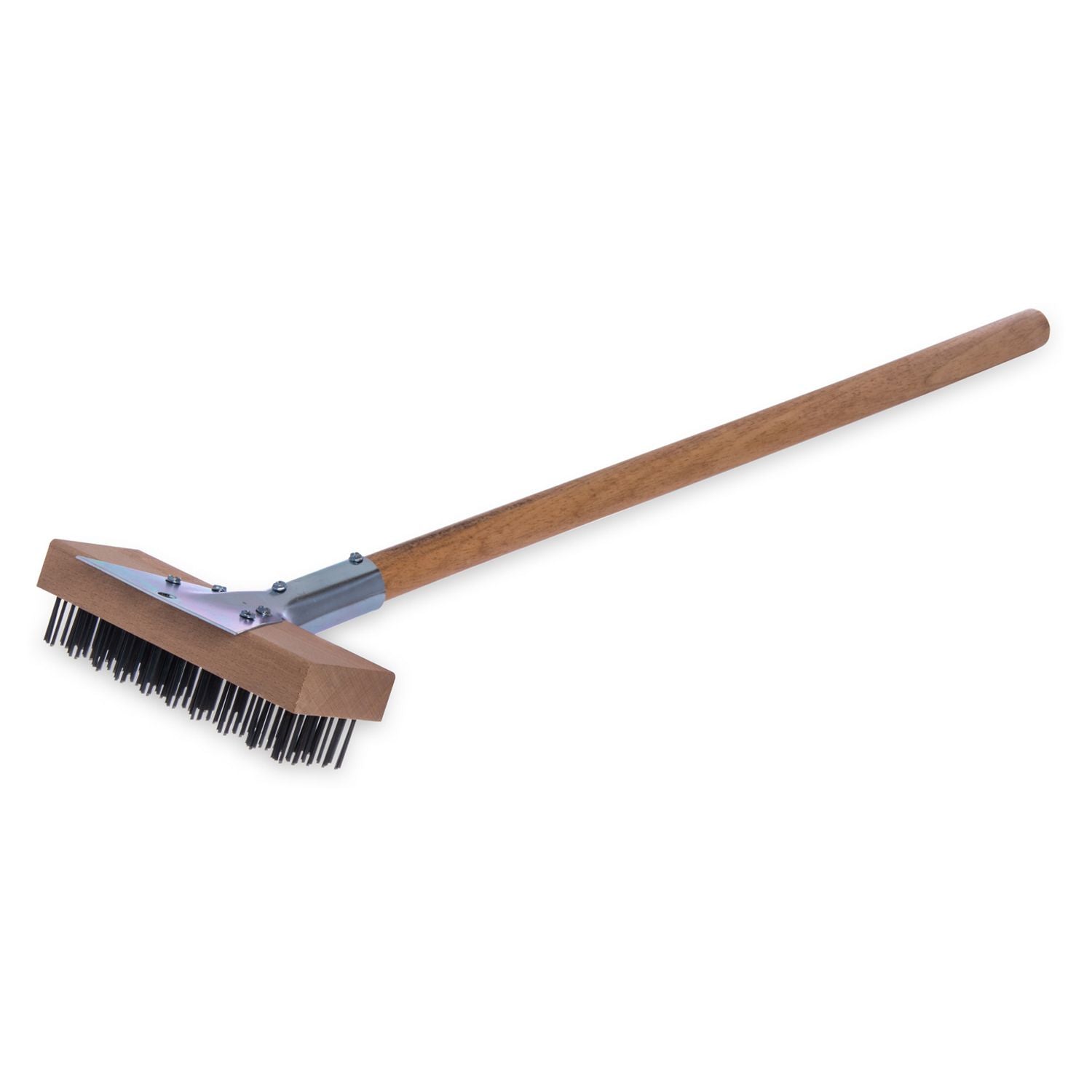 sparta-broiler-master-grill-brush-and-scraper-with-handle-metal-bristles-30-natural-wood-handle_cfs36372500 - 1