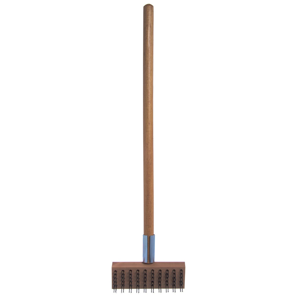 sparta-broiler-master-grill-brush-and-scraper-with-handle-metal-bristles-30-natural-wood-handle_cfs36372500 - 3