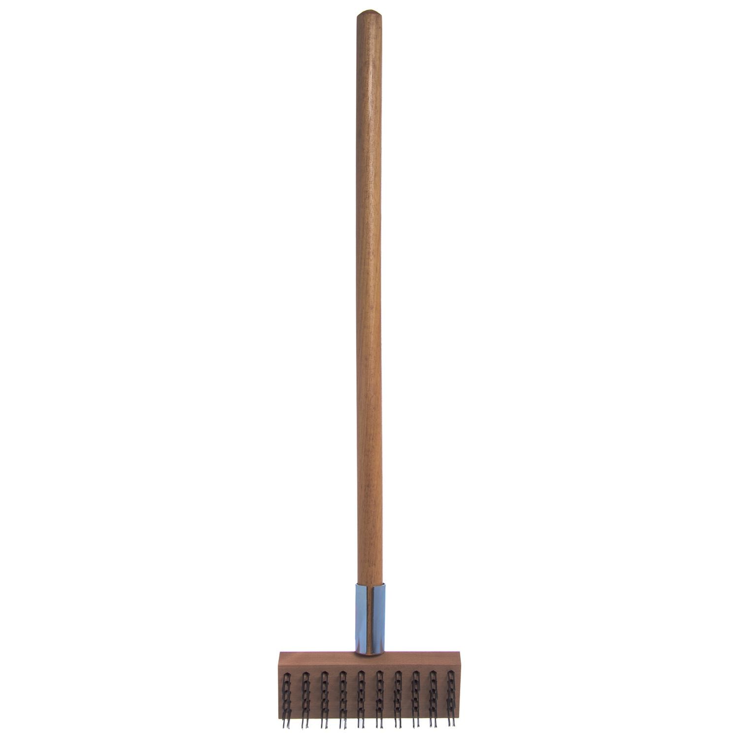 sparta-broiler-master-grill-brush-and-scraper-with-handle-metal-bristles-30-natural-wood-handle_cfs36372500 - 3