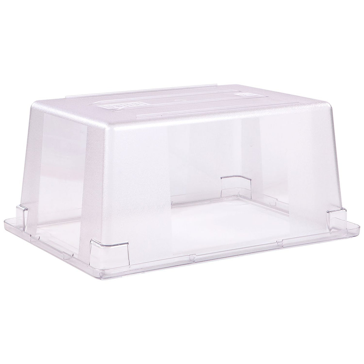 StorPlus Polycarbonate Food Storage Container, 16.6 gal, 18 x 26 x 12, Clear, Plastic